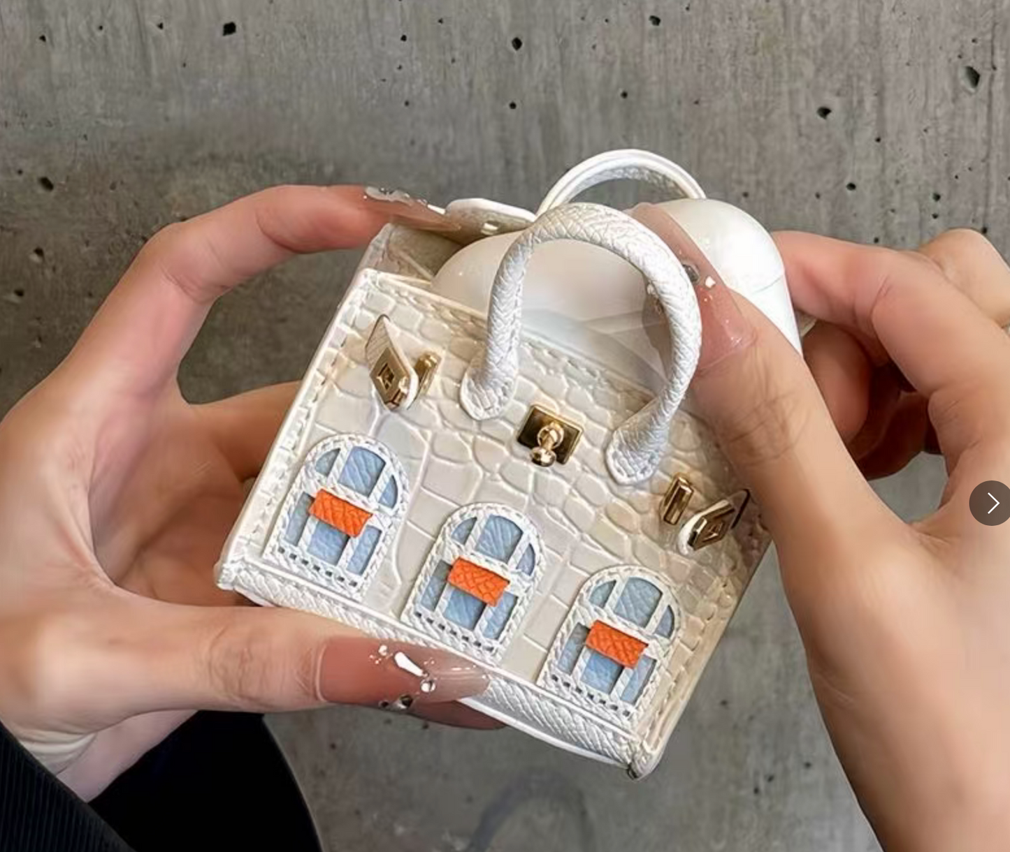 Mini Airpods Bag/Decoration bag / Creamy White