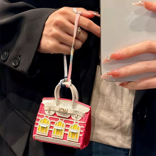 Happy Pink / Mini Airpods Bag/Decoration bag
